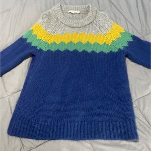 Boden 
Chevron Yoke Multi Color Sweater
